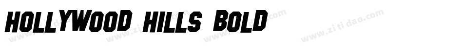 Hollywood Hills Bold字体转换